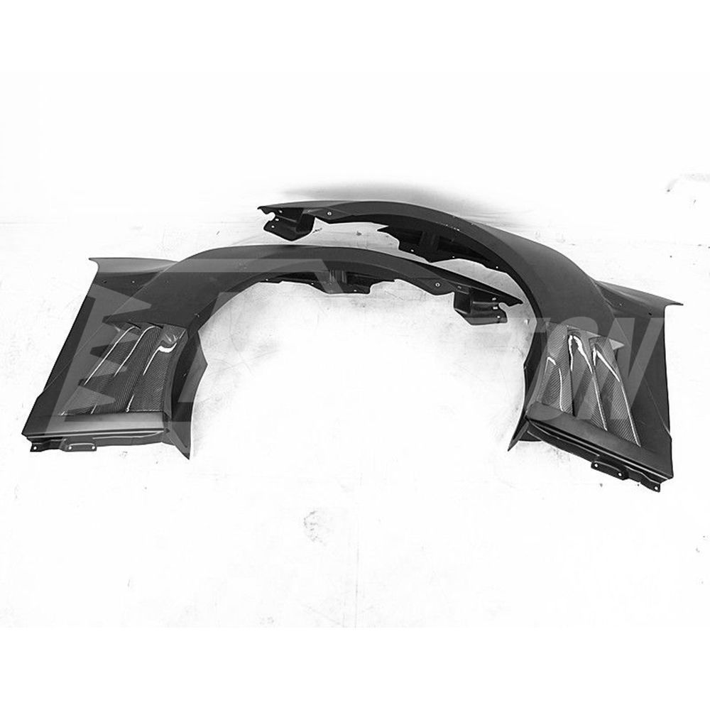 2013 Varis Style Partial Carbon Fiber Wide Fender Set For Nissan R35 GTR 2011-2016