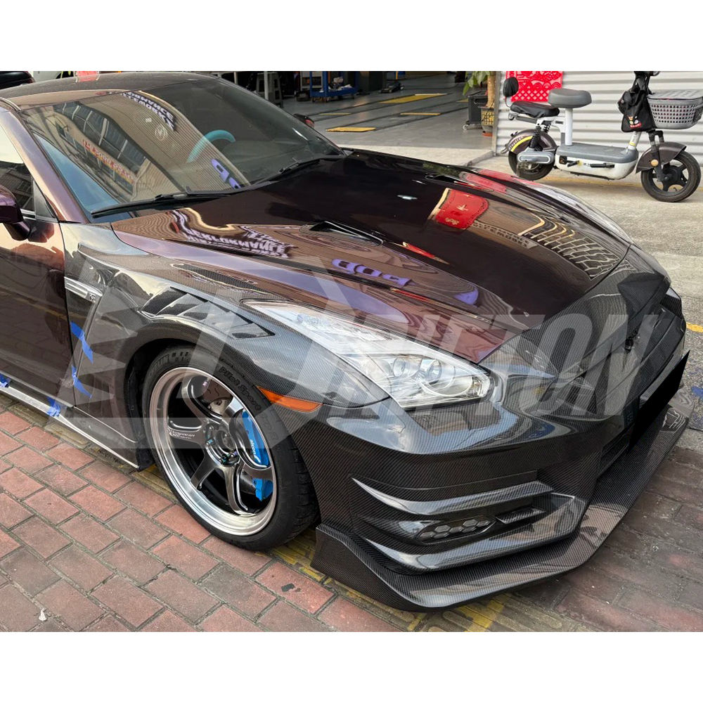 2024 Top Secret Style Dry Carbon Fiber Fender For Nissan R35 GTR 2008-2026