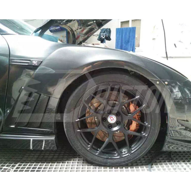 2013 Varis Style Partial Carbon Fiber Wide Fender Set For Nissan R35 GTR 2008-2011