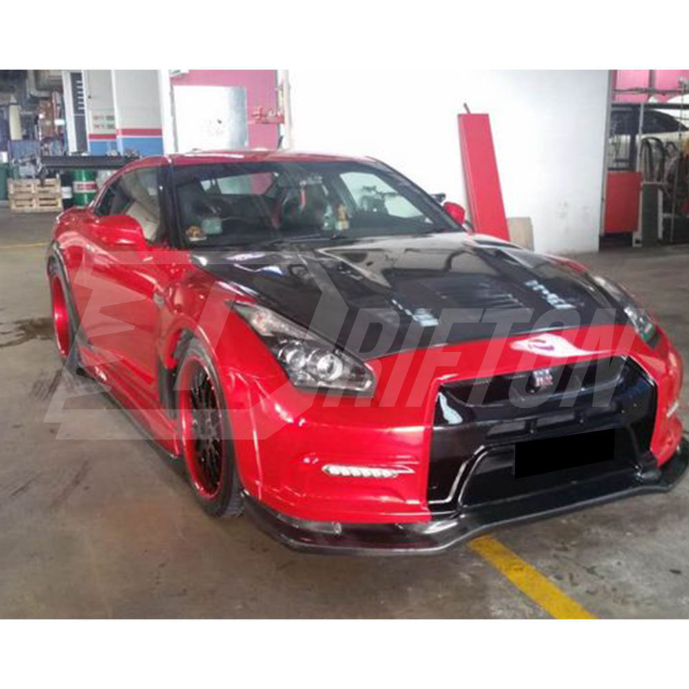 2013 Varis Style Partial Carbon Fiber Wide Fender Set For Nissan R35 GTR 2011-2016