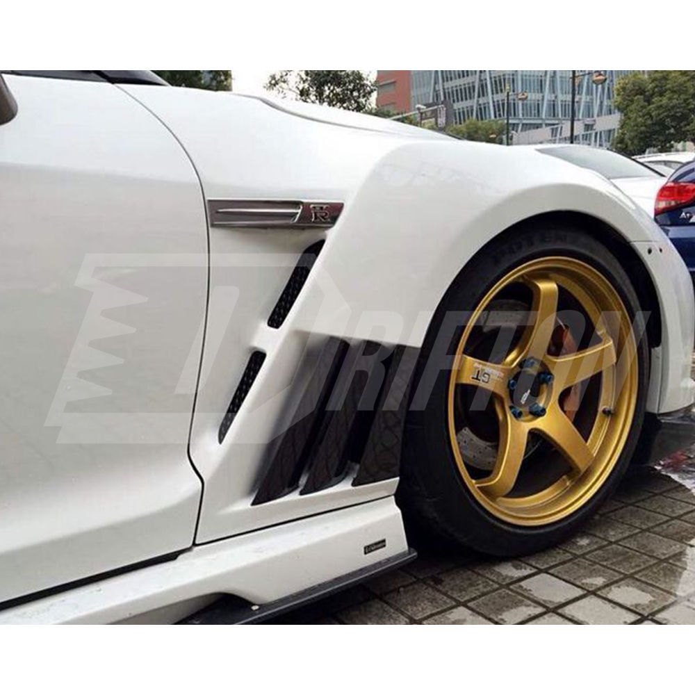 2013 Varis Style Partial Carbon Fiber Wide Fender Set For Nissan R35 GTR 2011-2016
