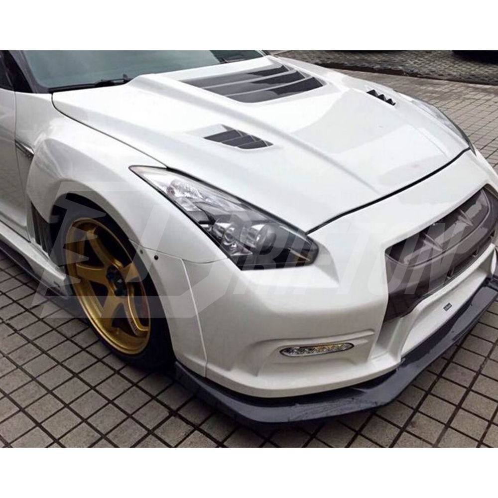 2013 Varis Style Partial Carbon Fiber Wide Fender Set For Nissan R35 GTR 2011-2016