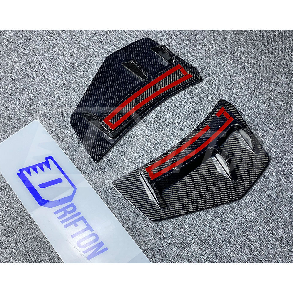 Carbon Fiber Rear Bumper Side Vent Spats For Audi R8 V10 2016-2019