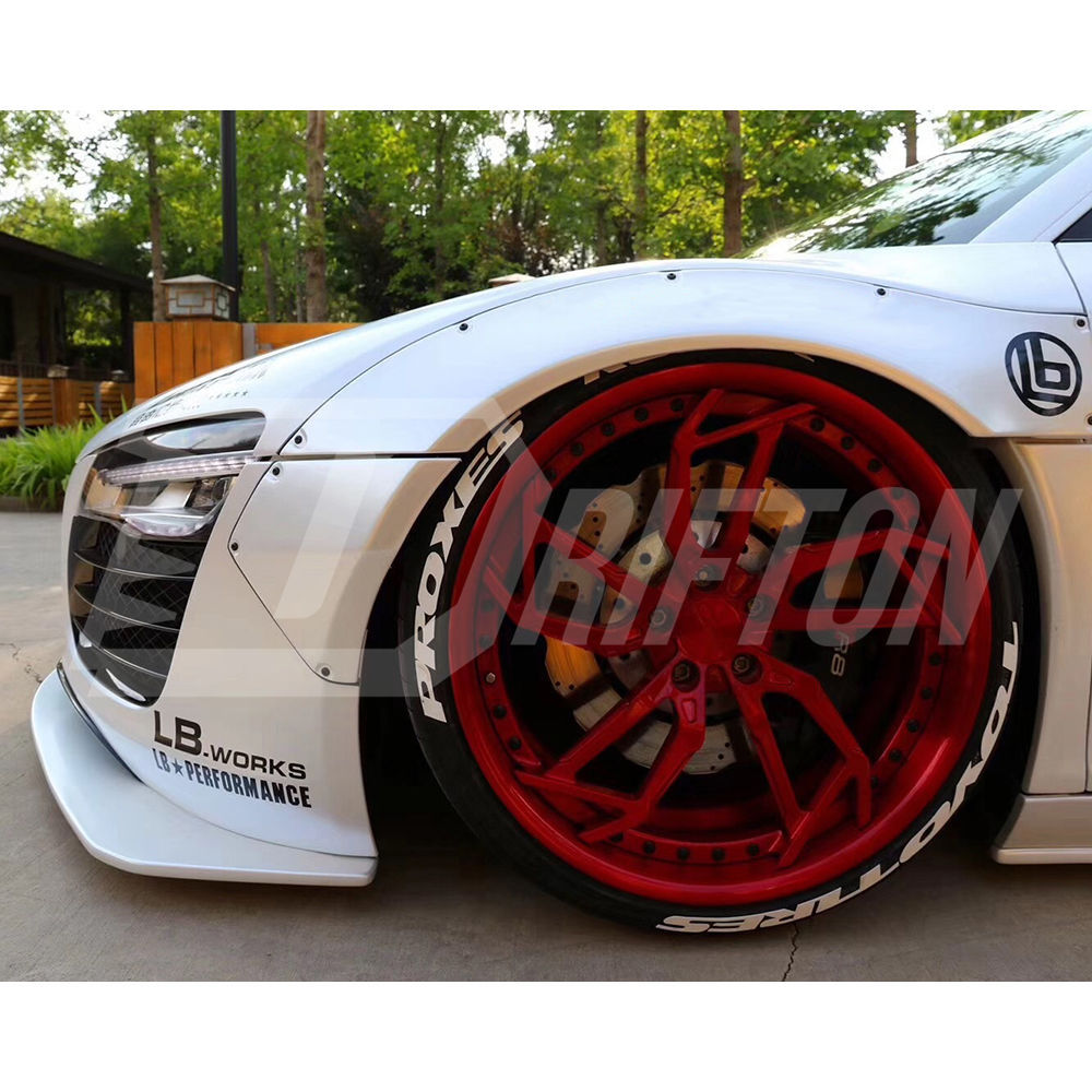 Artisan Spirit Style Carbon Fiber Wide Body Fender Wheels Flares For Audi R8 2007-2015