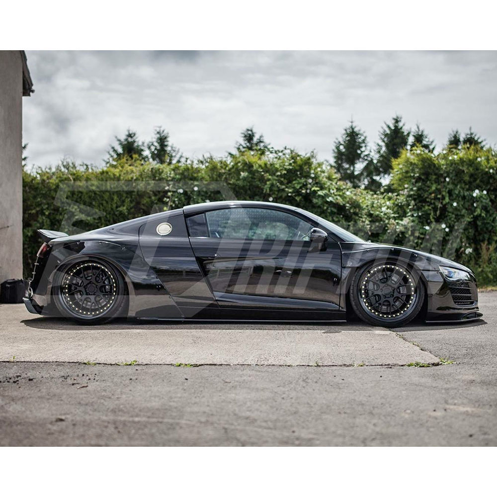 Artisan Spirit Style Carbon Fiber Side Skirt For Audi R8 2007-2015