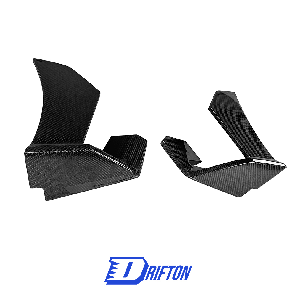 Dry Carbon Fiber Rear Bumper Side Splitters For Mclaren GT