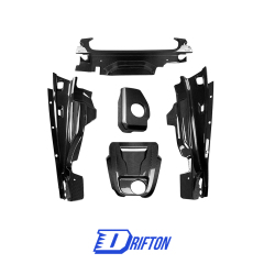Dry Carbon Fiber Replacement Engine Bay Set For Audi R8 2016-2019