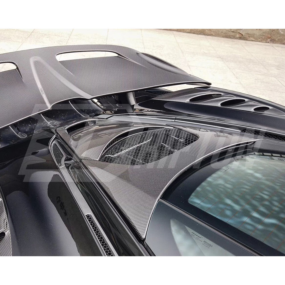 OEM Style Dry Carbon Fiber Engine Cover Upper For Mclaren 720S 2017-2023