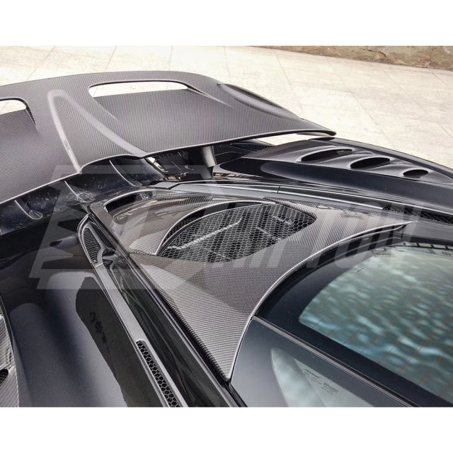 OEM Style Dry Carbon Fiber Engine Cover Upper For Mclaren 720S 2017-2023