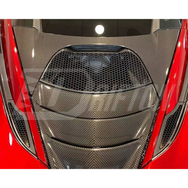 OEM Style Dry Carbon Fiber Engine Cover Upper For Mclaren 720S 2017-2023