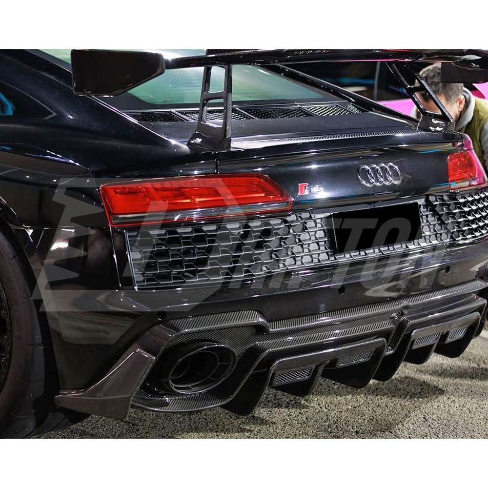 Capristo Style Dry Carbon Fiber Rear Diffuser For Audi R8 2020-2024
