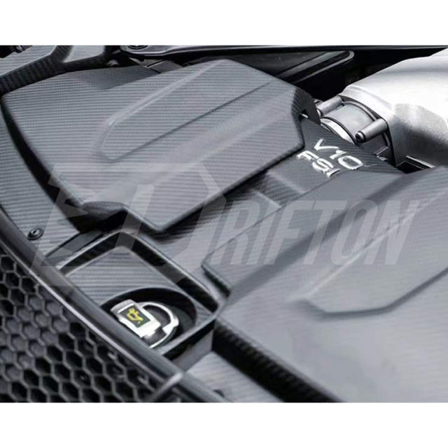 Dry Carbon Fiber Engine Cover For Audi R8 2019-2024