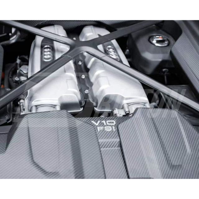 Dry Carbon Fiber Engine Cover For Audi R8 2019-2024