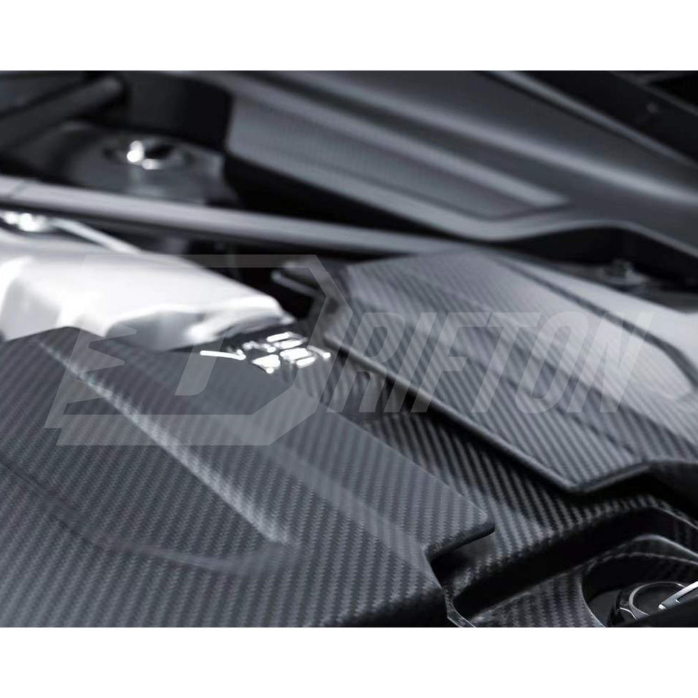 Dry Carbon Fiber Engine Cover For Audi R8 2019-2024