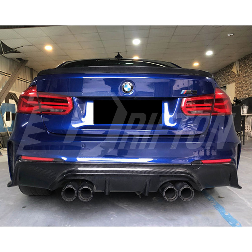 3D Style Partial Forged Carbon FIber Rear Bumper For BMW F80 F82 F83 M3 M4