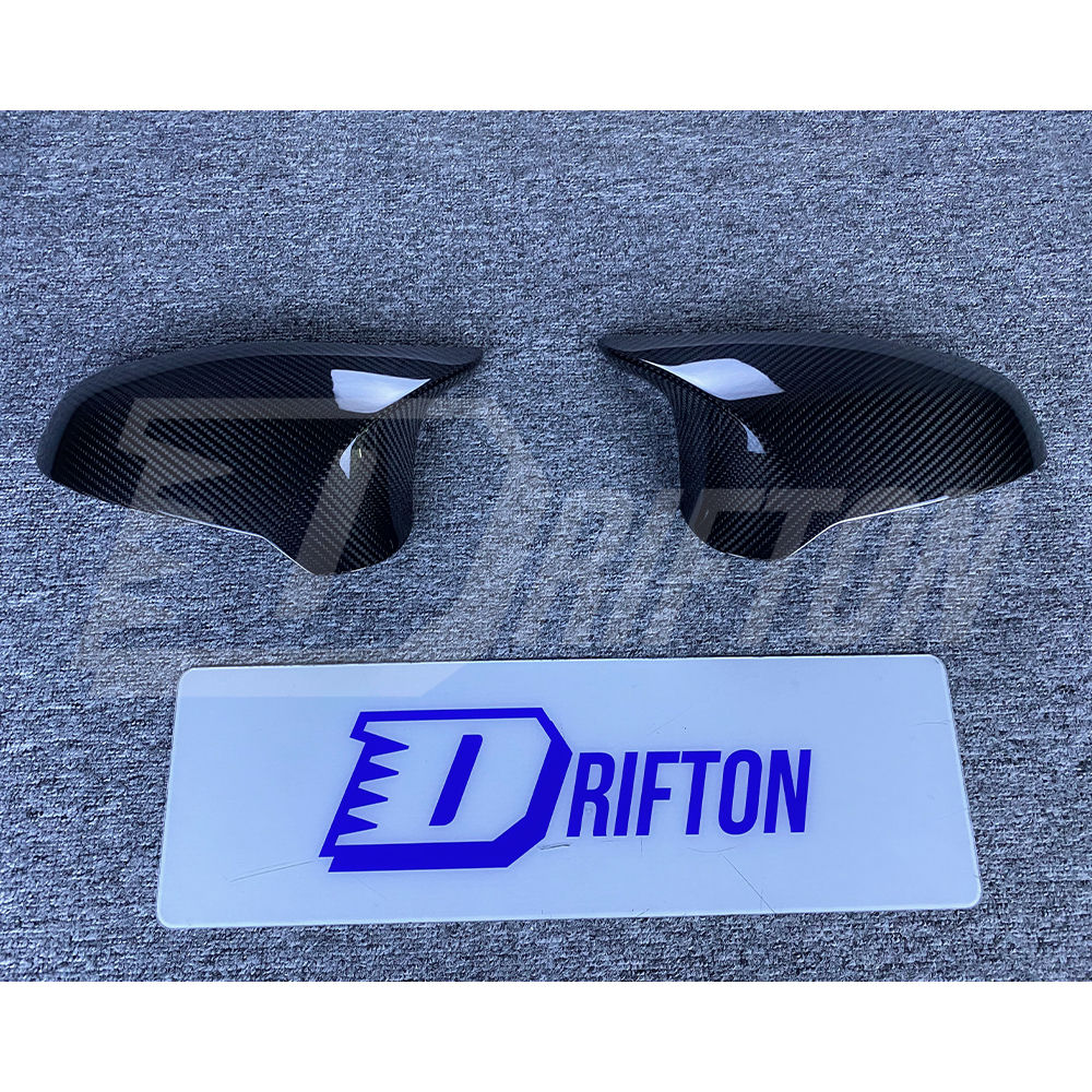 Dry Carbon Fiber Mirror Caps Replacement For BMW M3 M4 F80 F82 F83 LHD RHD 2014-2020