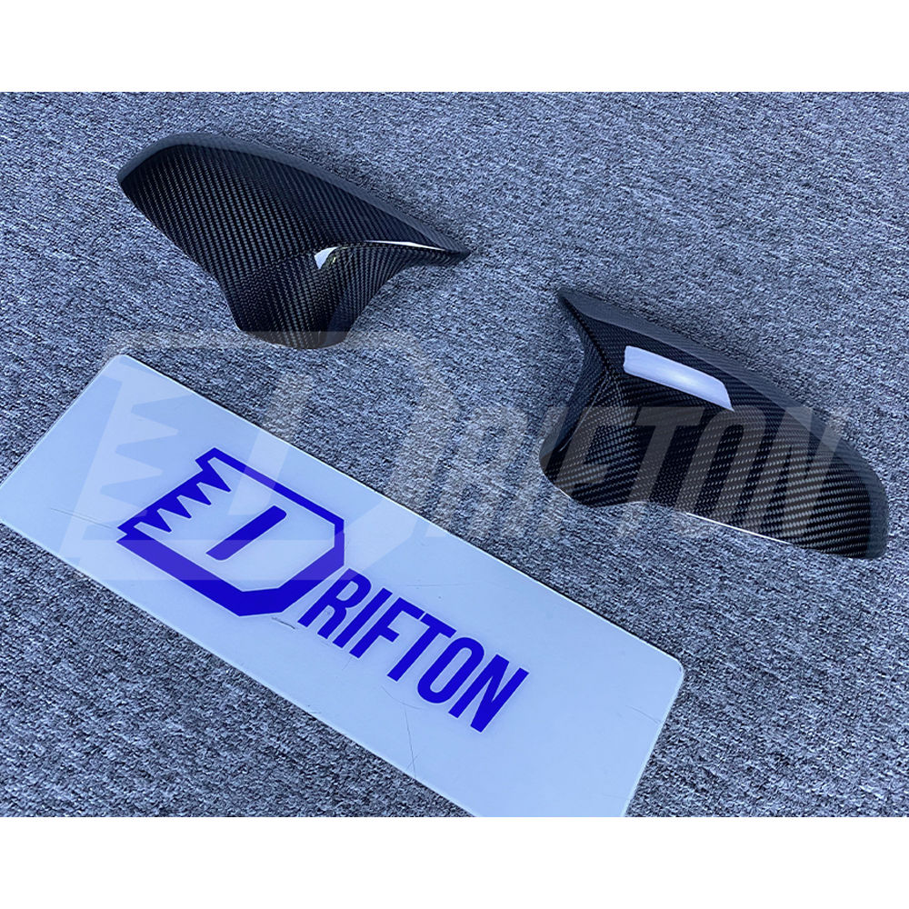 Dry Carbon Fiber Mirror Caps Replacement For BMW M3 M4 F80 F82 F83 LHD RHD 2014-2020