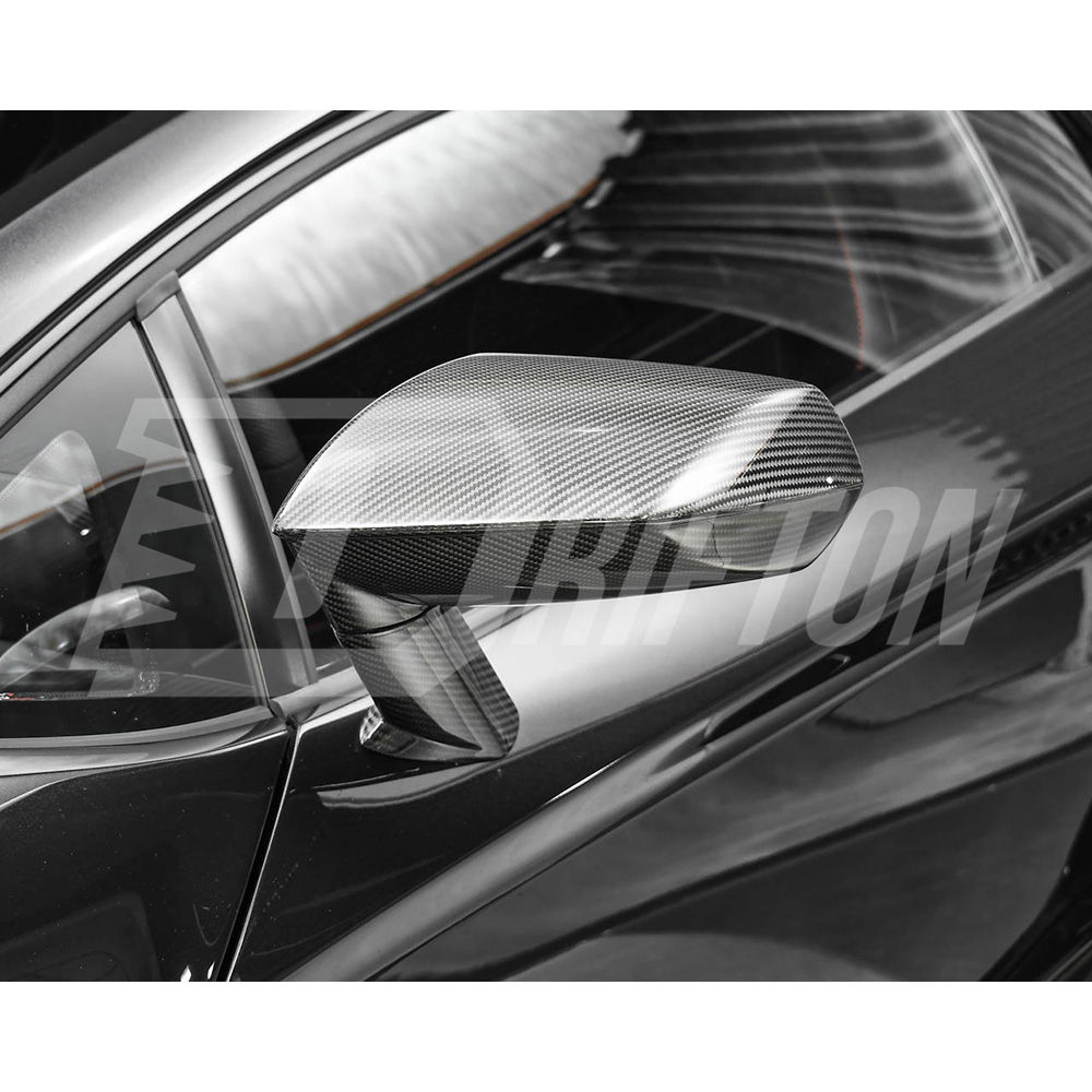 Dry Carbon Fiber Mirror Cover (Replacement) For Lamborghini Huracan STO 2021-2025