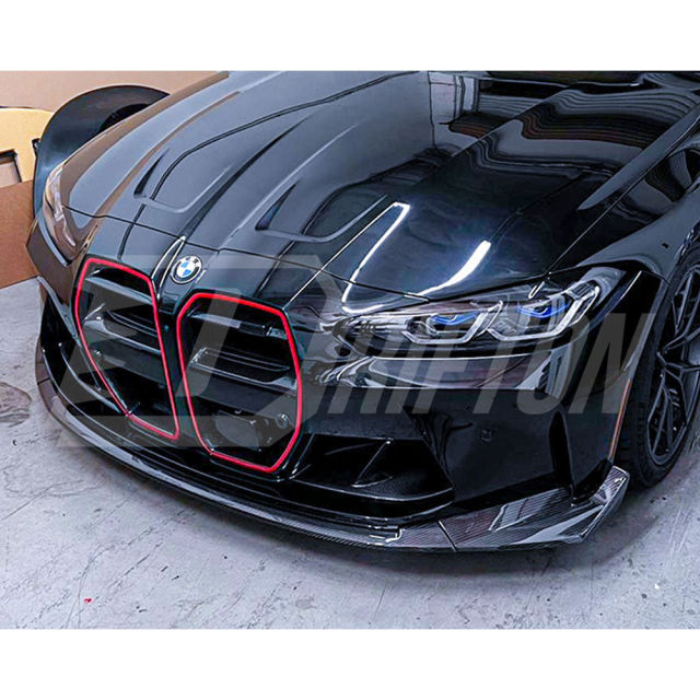 CSL Style Dry Carbon Fiber Front Lip For BMW G80 G81 M3 G82 G83 M4 2020-2024