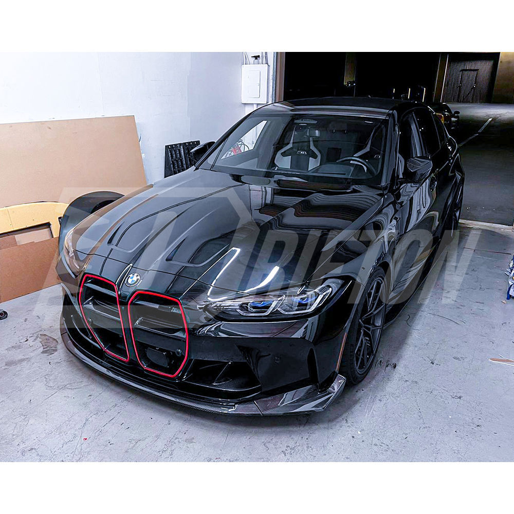 CSL Style Dry Carbon Fiber Front Lip For BMW G80 G81 M3 G82 G83 M4 2020-2024