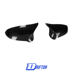 Dry Carbon Fiber Mirror Caps Replacement For BMW M3 M4 F80 F82 F83 LHD RHD 2014-2020