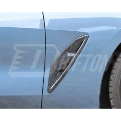 OEM Style Dry Carbon Fiber Fender Side Vent Trim For BMW 8 Series G14 G15 G16 2018-2025