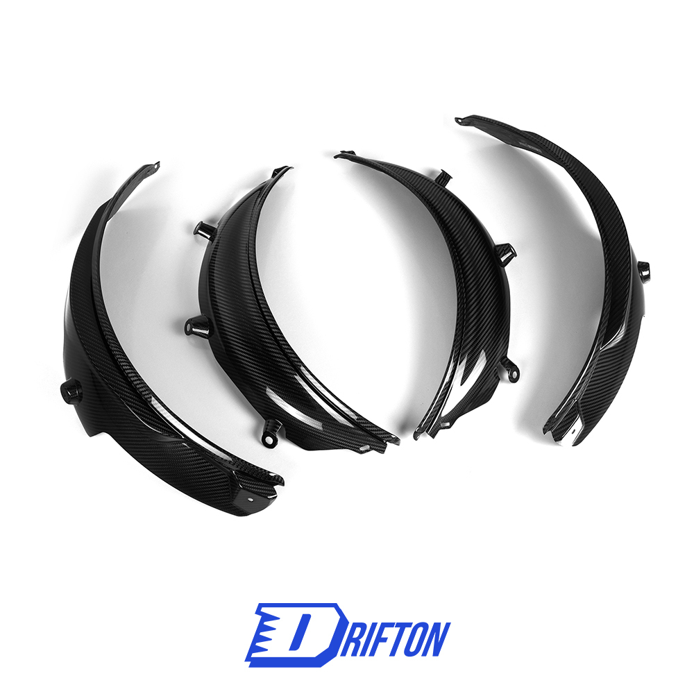 OEM Style Dry Carbon Fiber Wheel Arch Trim For BMW G80 G81 M3 2020-2024