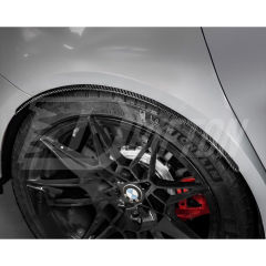 OEM Style Dry Carbon Fiber Wheel Arch Trim For BMW G80 G81 M3 2020-2024