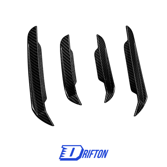 TAKD Style Dry Carbon Fiber Front Canards For BMW 3 Series G20 LCI 2023-On