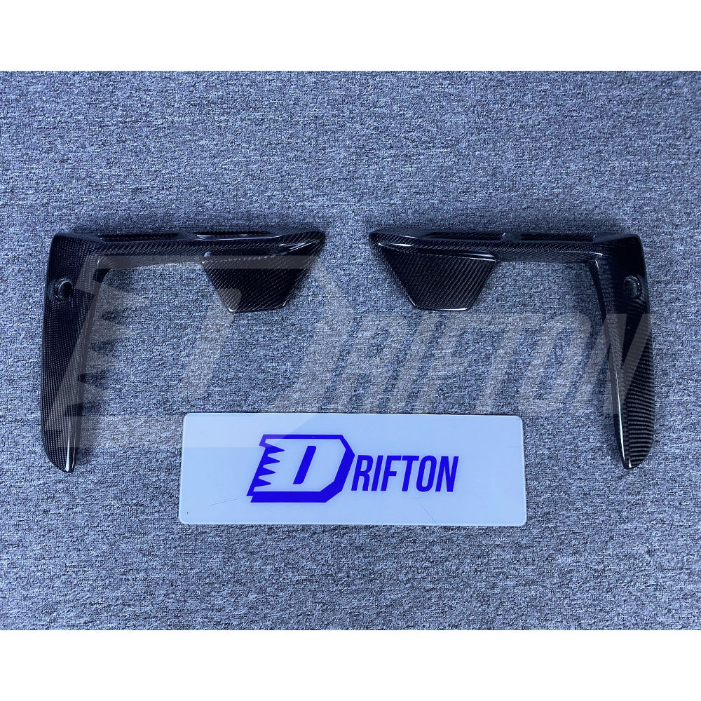 LD Style Carbon Fiber Front Bumper Vent Cover Trims For BMW F95 X5M 2019-2023