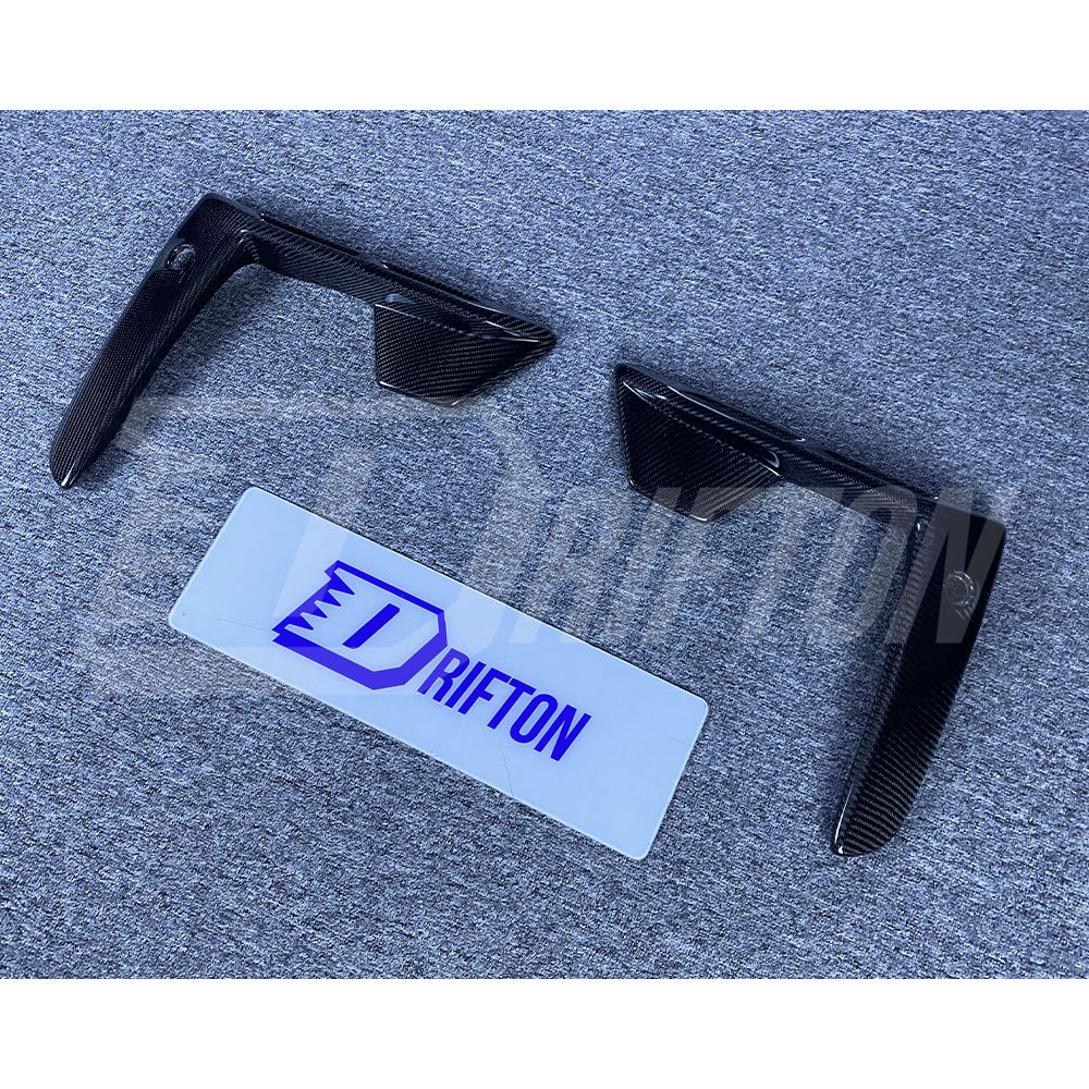 LD Style Carbon Fiber Front Bumper Vent Cover Trims For BMW F95 X5M 2019-2023