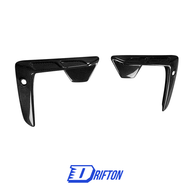 LD Style Carbon Fiber Front Bumper Vent Cover Trims For BMW F95 X5M 2019-2023