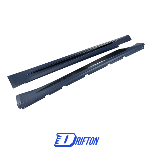 Quadrifoglio Style Partial Dry Carbon Fiber Side Skirt For Alfa Romeo Giulia 2016-2023
