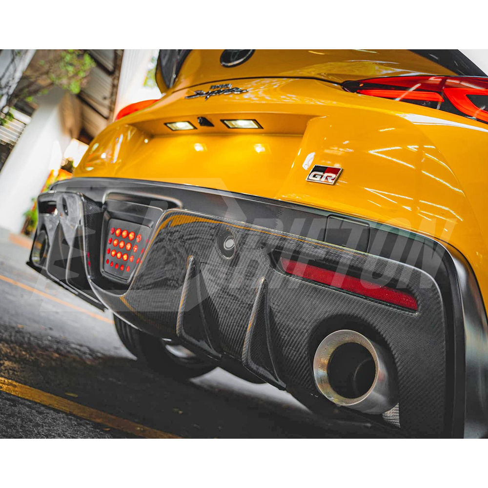 Aimgain Style Carbon Fiber Rear Diffuser For Toyota Supra MK5 A90 A91 GR 2019-2024
