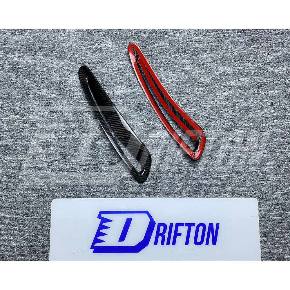 Dry Carbon Fiber Hood Vent Scoop Covers For Toyota Supra MK5 A90 A91 GR 2019-2024