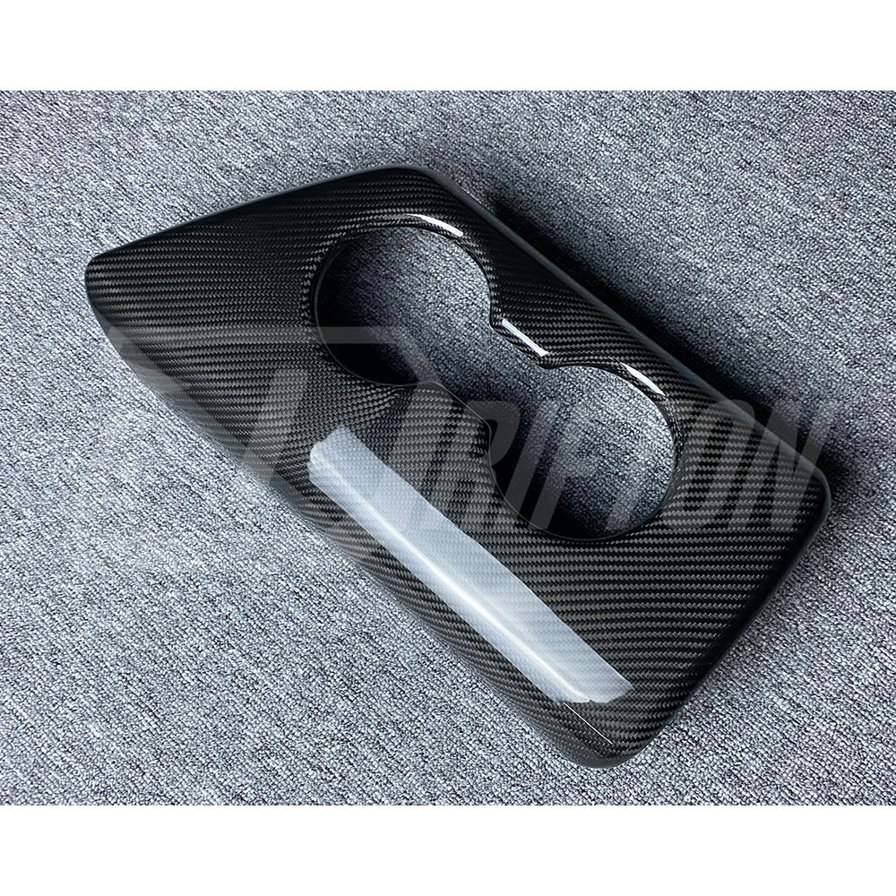 Dry Carbon Fiber Interiors Kits Armrest Cup Holder Cover For Toyota Supra MK5 A90 A91 GR 2019-2024