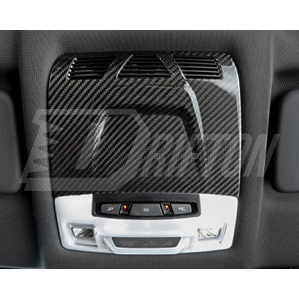 Dry Carbon Fiber Interiors Kits Reading Light Trim Cover For Toyota Supra MK5 A90 A91 GR 2019-2024
