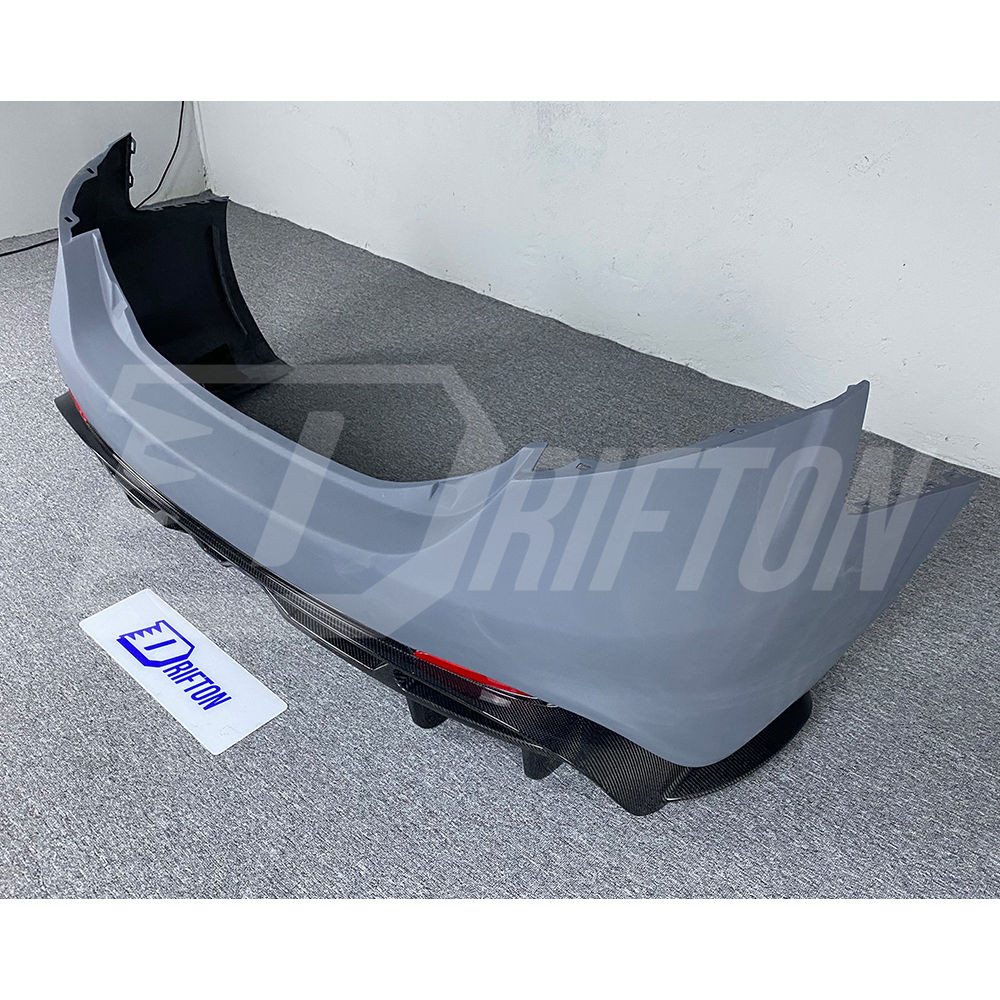GTAM Style Half Carbon Fiber Rear Bumper For Alfa Romeo Giulia 2016-2023