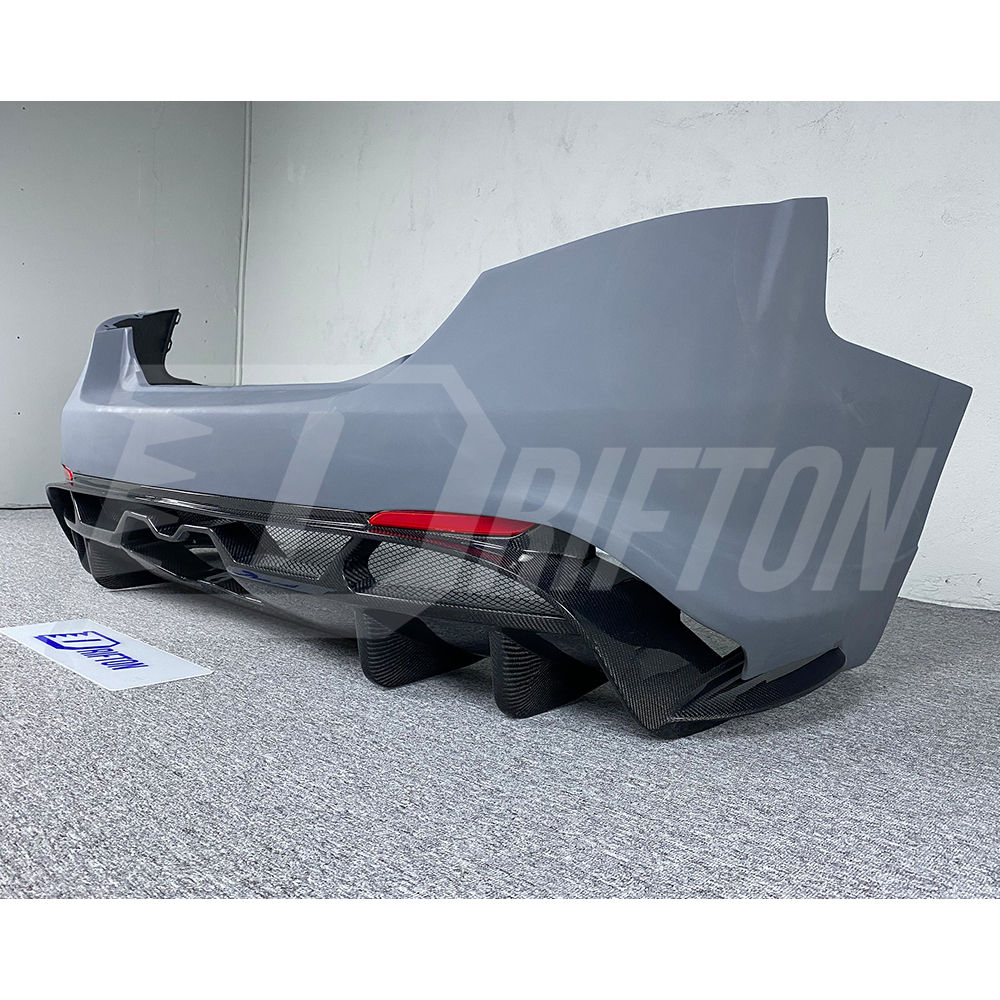 GTAM Style Half Carbon Fiber Rear Bumper For Alfa Romeo Giulia 2016-2023