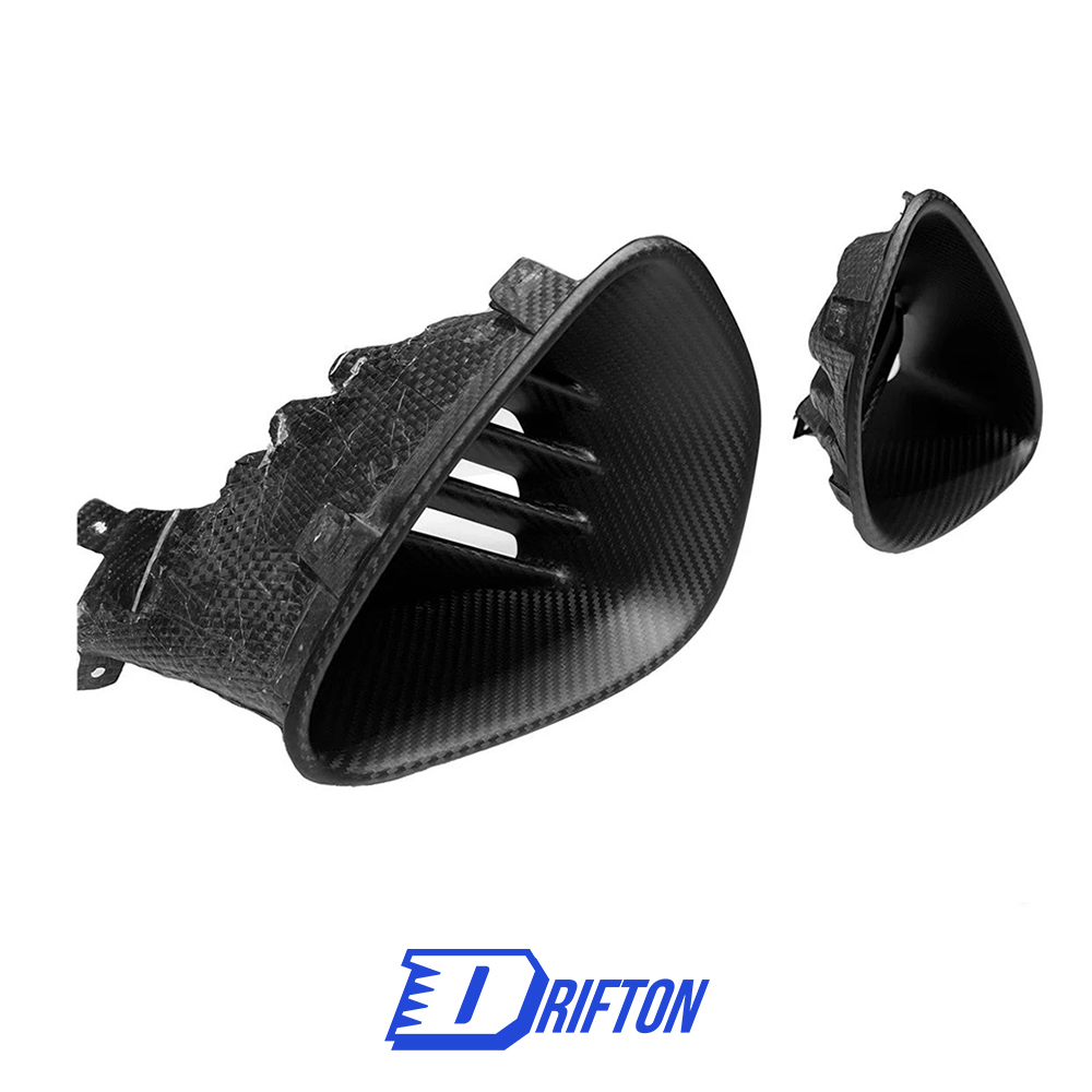 OD Style Dry Carbon Fiber Rear Bumper Vent Ducts For Lotus Emira