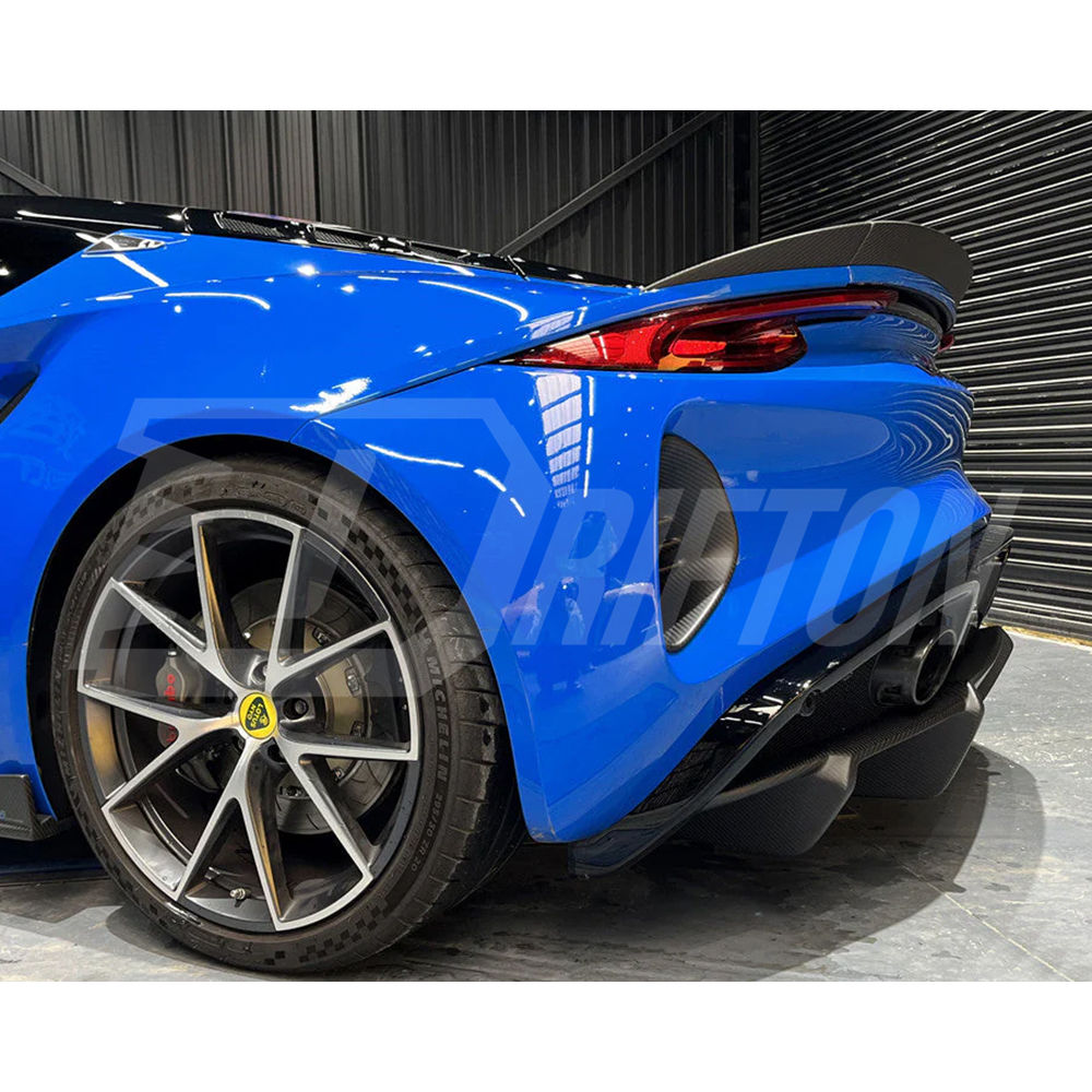 OD Style Dry Carbon Fiber Rear Bumper Vent Ducts For Lotus Emira