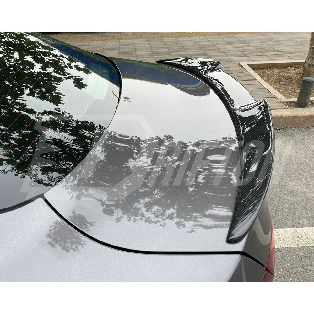 Quadrifoglio Style Carbon Fiber Rear Trunk Wing Spoiler For Alfa Romeo Giulia 2016-2023