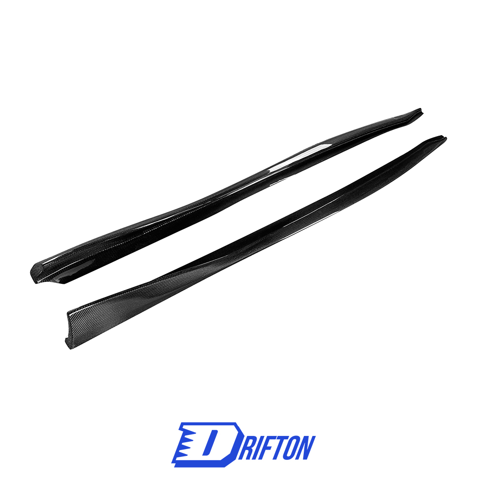 Varis Style Carbon Fiber Side Skirt Under Board For Toyota Supra MK5 A90 A91 GR 2019-2024