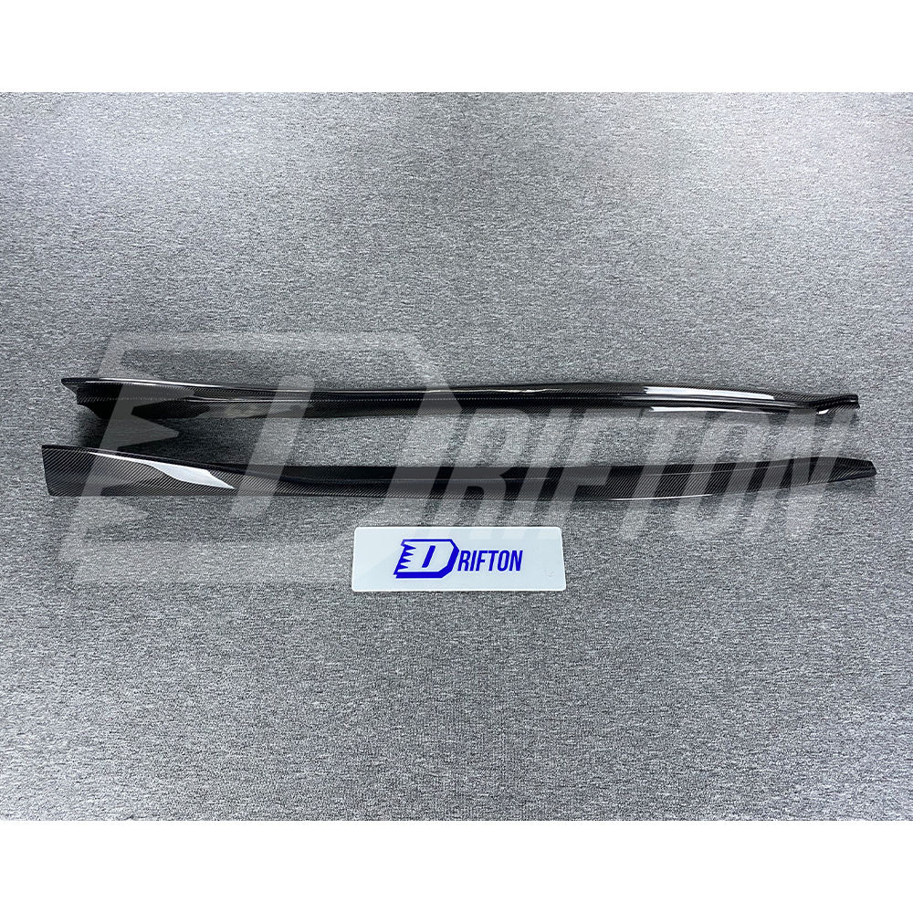 Varis Style Carbon Fiber Side Skirt Under Board For Toyota Supra MK5 A90 A91 GR 2019-2024