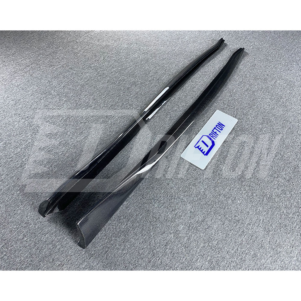 Varis Style Carbon Fiber Side Skirt Under Board For Toyota Supra MK5 A90 A91 GR 2019-2024