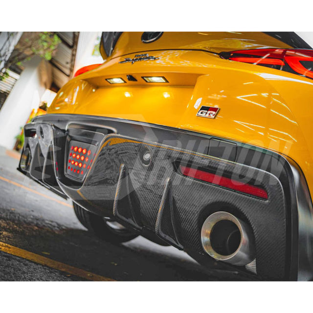 Aimgain Style Carbon Fiber Rear Diffuser For Toyota Supra MK5 A90 A91 GR 2019-2024