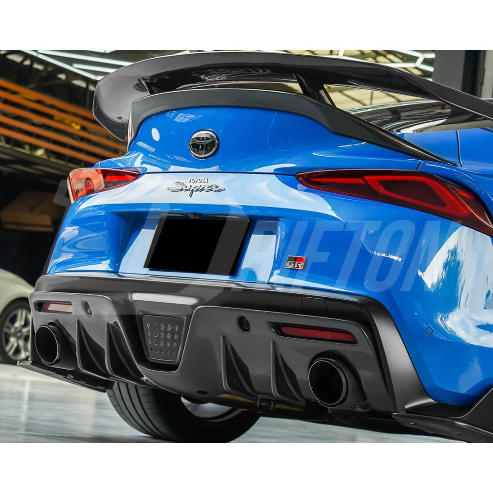Aimgain Style Carbon Fiber Rear Diffuser For Toyota Supra MK5 A90 A91 GR 2019-2024