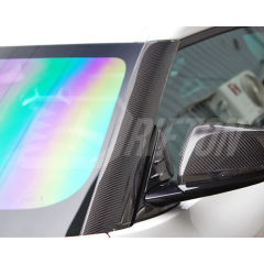 Dry Carbon Fiber A Pillar Cover Trims For Toyota Supra MK5 A90 A91 GR 2019-2024