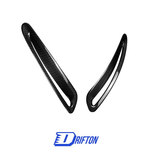 Dry Carbon Fiber Hood Vent Scoop Covers For Toyota Supra MK5 A90 A91 GR 2019-2024