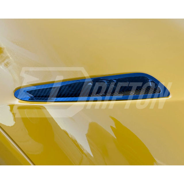 Dry Carbon Fiber Hood Vent Scoop Covers For Toyota Supra MK5 A90 A91 GR 2019-2024